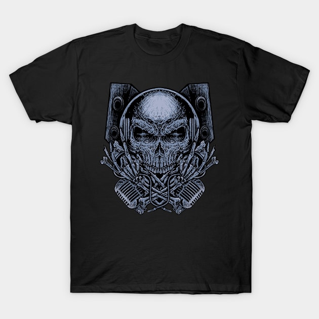 Death Music T-Shirt by polkamdesign